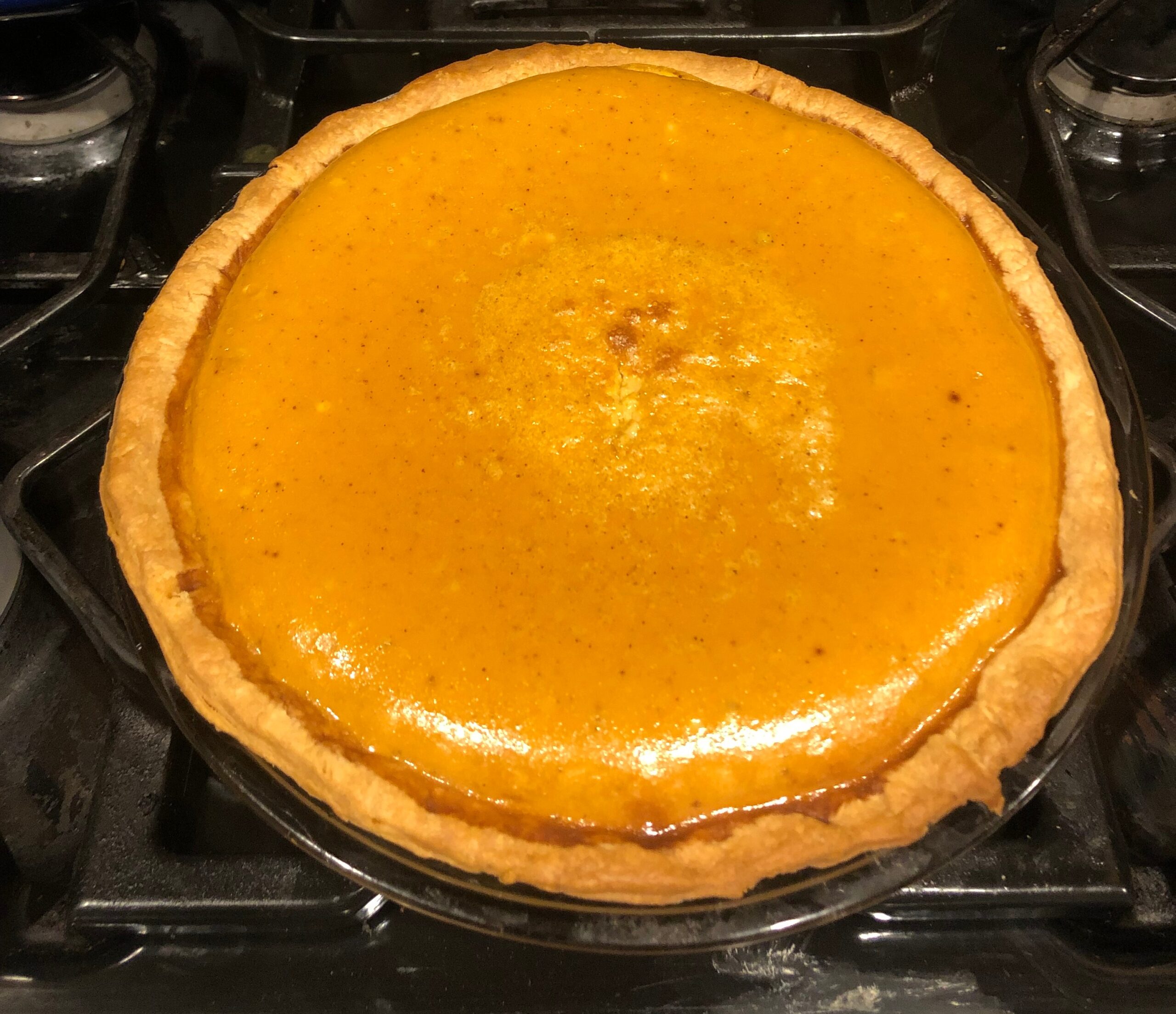 green holiday meal homemade pumpkin pie