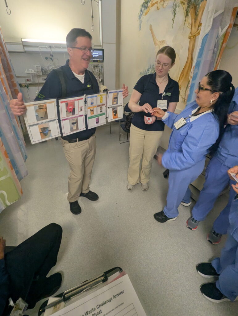 Waste Training for nurses at a hospital