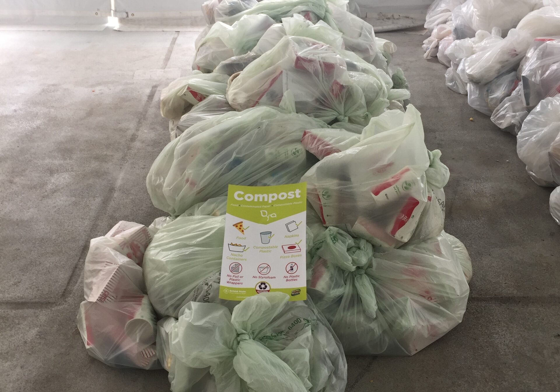 waste sort case study green bags composting